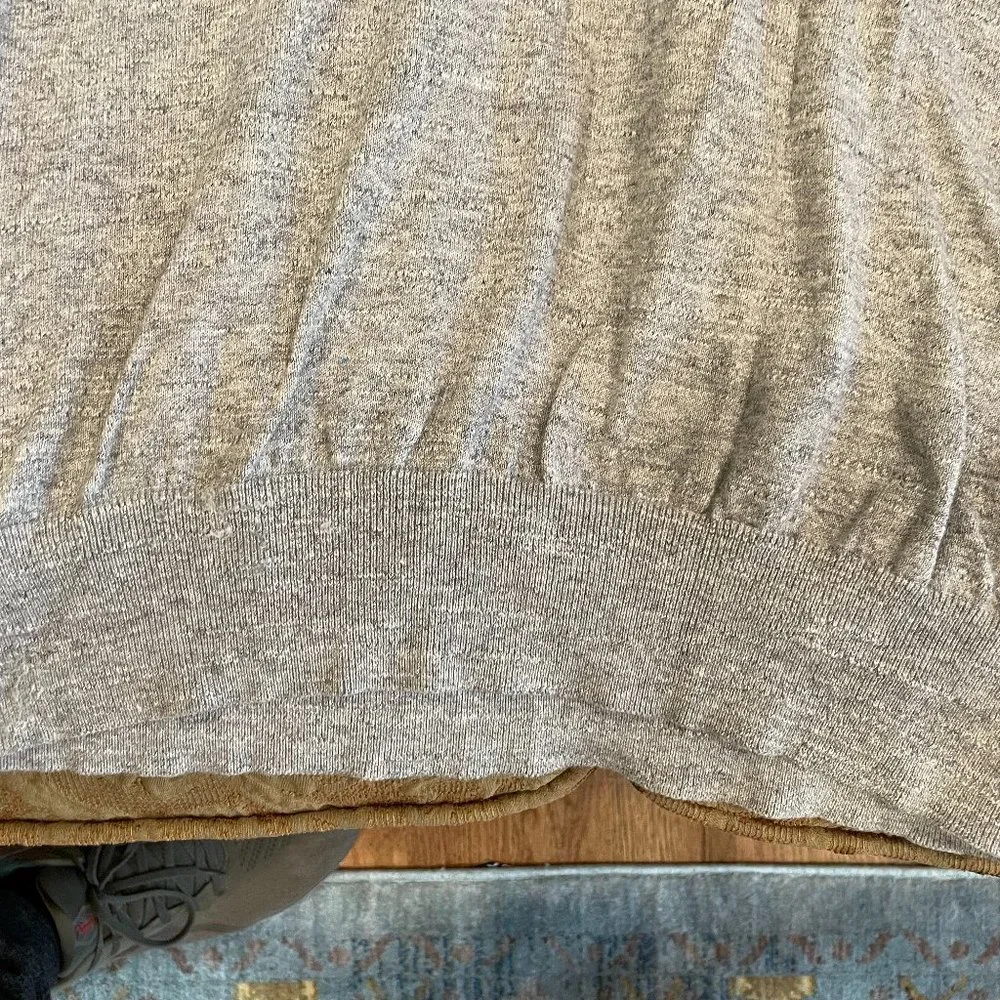 Banana Republic Zip Up Cotton Sweater